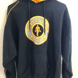 Gold gym hoodie good condition in & out